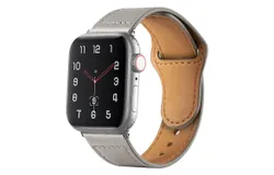 Apple leather strap iWatch universal business reverse button-head layer cowhide single nail strap