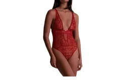 Aubade Coeur Bodysuit In Red