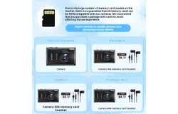Comerica beauty camera English word machine students campus CCD card machine MP4 music digital camera selfie-black Package 1