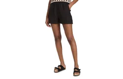 Enza Costa Linen Boxer Short In Black