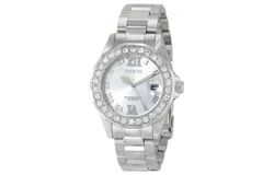 Invicta Women&apos;s Watch Pro Diver Crystal Bezel Silver Tone Dial Bracelet 15251
