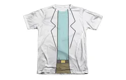 Rick And Morty Rick Lab Coat Adult Poly&sol;Cotton Short Sleeve Tee &sol; T-Shirt