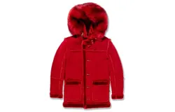 Jordan Craig Boys Denali Shearling Jacket In Red