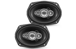 5Core 6x9 Car Speaker Pair 800W 4Ohm 2 Way Coaxial Speaker Audio w Super Tweeter Fit for Vehicle