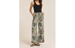 Z Supply Soleil Cusco Pants In Grape Leaf