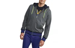 Psycho Bunny Men&apos;s Warwick Colorblock Logo Hoodie In Heather Storm