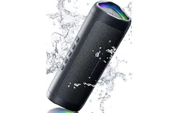 Bluetooth Speaker&comma; IPX5 Waterproof Speaker&comma; HD Sound Quality&comma; Up to 20 Hours Playtime&comma; TWS Pairing&comma; BT5&period;3&comma; Portable Wireless Speaker&comma; for Home&sol;Party&sol;Outdoor&sol;Beach&comma; Electronics&comma; Birthday Gift &lpar;Black&rpar;