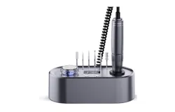 Electric Nail Drill&comma; Professional 40000 RPM Nail Polisher&comma; Electric Nail Grinder&comma; Rechargeable Electronic Nail File Nail Salon Tool with Metal Drill Bits for Nail Tech DIY &lpar;Gray&rpar;