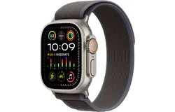 Apple Watch Ultra 2 GPS &plus; Cellular 49mm Titanium Case with Blue&sol;Black Trail Loop  &lpar;Medium&sol;Large&rpar; - Titanium