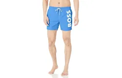 Hugo Boss Men&apos;s Standard Octopus Swim Trunk In Cobalt Blue