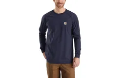 Carhartt Men&apos;s Force Long-Sleeve T-Shirt - Plus In Dark Navy