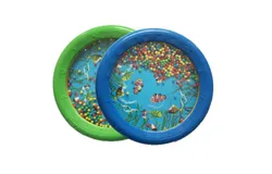 8 inch Ocean Drum Creative Toy Gift Wave Bead Drum Haiyin Drum Musical Instrument Suitable for children aged 2-5 &lpar;blue green&rpar;