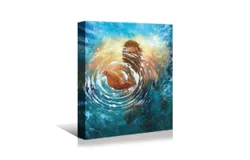 Jesus stretches his hands out of the water Christian prayer decorative painting 18&ast;24 inches &lpar;45&ast;60 cm&rpar;