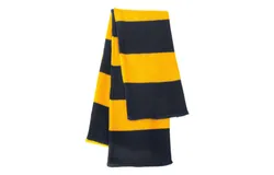 Sportsman Rugby-Striped Knit Scarf