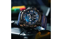SMAEL Men&apos;s Military Watches Outdoor Sports Digital Watch Waterproof LED Date Alarm Wrist Watches for Men