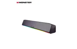 &lpar;Monster&rpar; G01 wired speaker sound computer long cell phone multimedia laptop desktop desktop subwoofer game gaming lighting speaker &lbrack;Bluetooth version&rsqb; - 360 surround sound quality - adjustable