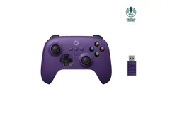 8BitDo Ultimate Wireless 2&period;4G Gaming Controller with Charging Dock&comma;ALPS Joystick Gamepad for PC&comma; Windows 10&comma; 11&comma; Steam&comma; Android-purple