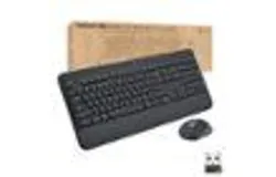 Logitech - Signature MK650 Combo for Business Full-size Wireless Keyboard and Mouse Bundle with Secure Logi Bolt Receiver - Graphite