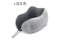 Travel Pillow for Airplane &vert; Neck Pillow for Travel &vert; Flight Pillow &vert; Memory Foam Travel Pillows for Adults &vert; Neck Cushion&vert; Adults&comma; Grey