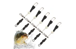 Fishing Barrel Rotation, Barrel Snap Disc Fishing Fish Caught Rings Set of 5