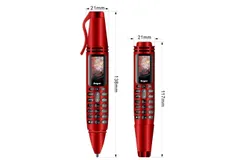 Mini Phone AK007 – Personalized Pen-Style Microphone Mobile Phone with Bluetooth Function&comma; Button Function&comma; for Students