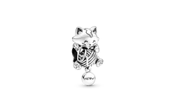 Charm Pandora Gatito Y Bola De Estambre Joya Original 799535C00 &vert; Joyería De Lujo Para Mujer &vert; Ideal Para Regalo Elegante &vert; Compatible Con Charms Pandora