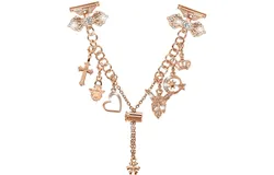 Metal Diamond Jewelry Strap, Charms Adjustable Bracelet for Women 20mm - Rose Gold