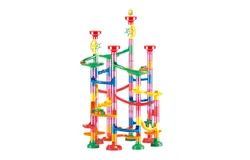 Construction Marble Run Race Track DIY Building Railway 109 Piece Set Kids 3D Maze Ball Roll STEM Children Christmas Gift