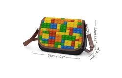 Brick Art Vintage Crossbody Bag for Women Medium Leather Hobo Bags Shoulder Bag Classic City Leather Satchels