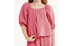 Good Girl Girl&apos;s Balloon Sleeve Top In Blush