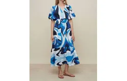 Galeria Urca Dress In Liquid Blue