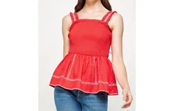 Strut & Bolt Stella Top In Red
