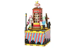 DIY 3D Music Box Puzzle - Phone Booth - 71pcs