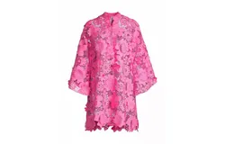 J&period;marie Lady In Lace Dress In Hot Pink