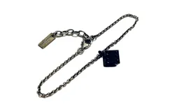 Saint Laurent Des Toile Viscose Radio Silver Black Chain Bracelet