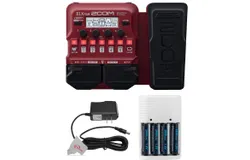 B1X Four Bass Multi-Effects Processor with Expression Pedal &plus; Pig Hog PP9V Pig Power 9V DC Power Supply &plus; Rechargeable Battery and Charger