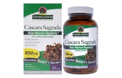 Cascara Sagrada Bark - 850mg by Natures Answer for Unisex - 90 Count Capsules