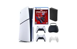 Playstation Slim Disc Bundle With Accessories&comma; Extra Controller and Spiderman Game
