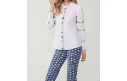 Spartina 449 Nila Blouse In Gardenia