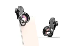 APEXEL APL-HB100mm Universal Smartphone Macro Lens 4K HD Phone Camera Lens No Distortion Blurry Background Compatible with iPhone 11&sol;XS&sol;XS Max&sol;XR&sol;X&sol;8&sol;8 Plus