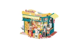 DIY 3D House Puzzle Rainbow Candy House 179pcs