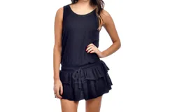 Rd Style Sleeveless Tiered Dress In Black