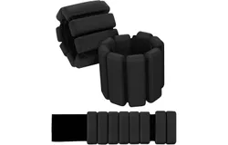 2Pc Polainas Para Tobillos y Muñecas&comma; 1x1 lb Tobilleras Y Muñequeras De Silicona Antideslizante Para Running Fitness Yoga Pilates&comma; Entrenamiento De Fuerza De Tobillo&comma; Muñeca&comma; Brazo Y Pierna&lpar;negro&rpar;