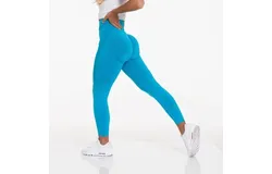 Women's Leggings - High Waisted Tummy Control Soft Black Capri Yoga Pants for Workout Size L