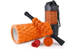 5 in1 Foam Roller Set&comma; Trigger Point Foam Roller&comma; Massage Roller Stick&comma; Massage Ball&comma; Resistance Band for Deep Muscle Massage Pilates Yoga&comma;Fitness Exercise for Whole Body