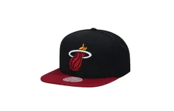 Mitchell & Ness Men&apos;s Nba Miami Heat Core Basic Snapback Hat In Black&sol;red