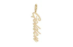 Script Pendant Golden by eklexic