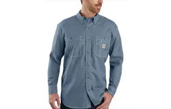 Carhartt Force Original Fit Lightweight Shirt In Steel Blue