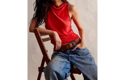 Free People Fall For Me Tee In Bella Rosa