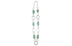 Anju Women&apos;s Amazonite Necklace And Earring Ensemble Set In Silver